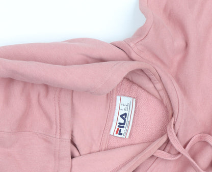 FILA Men's Pink Pullover Hoodie Size M Hooded Sweatshirt