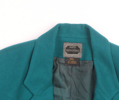 Outfitters Men's Green Wool Blend Blazer Small Classic Formal Jacket