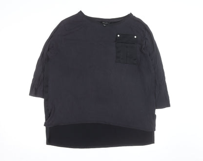 New Look Women’s Black Size 18 3/4 Sleeve Basic Blouse