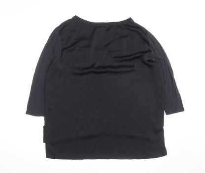 New Look Women’s Black Size 18 3/4 Sleeve Basic Blouse