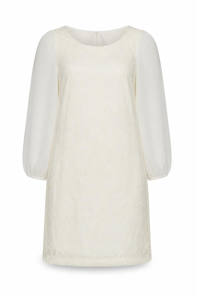 ASOS Tall Women’s Ivory Lace Tunic Blouse Size 10 Long Sleeve