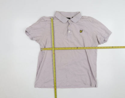 Lyle & Scott Men’s Grey Cotton Polo Shirt XL Classic Fit