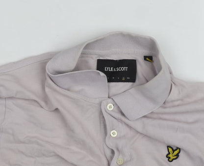 Lyle & Scott Men’s Grey Cotton Polo Shirt XL Classic Fit