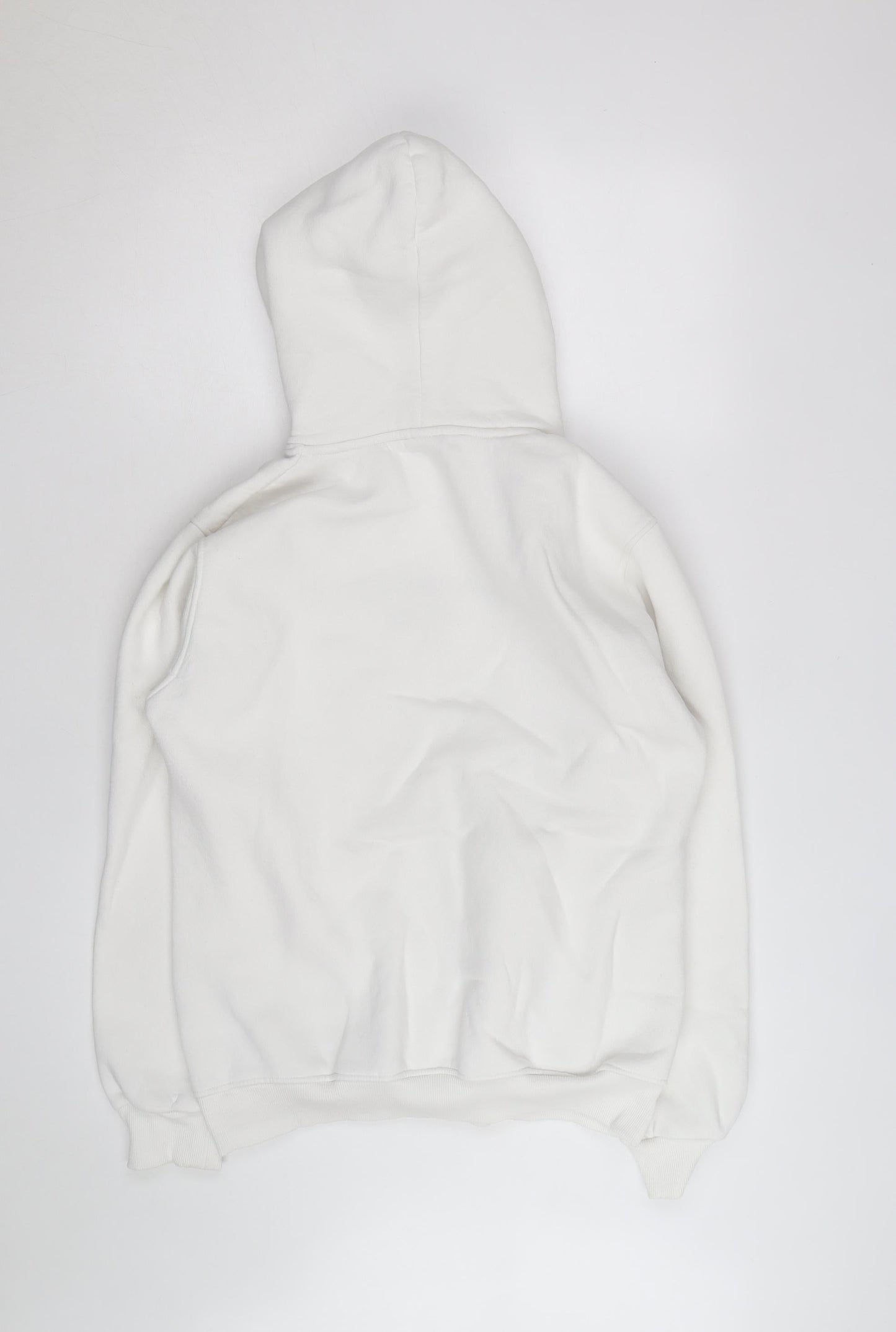 Tommy Hilfiger Men’s White 2XL Pullover Hoodie Embroidered Fleece