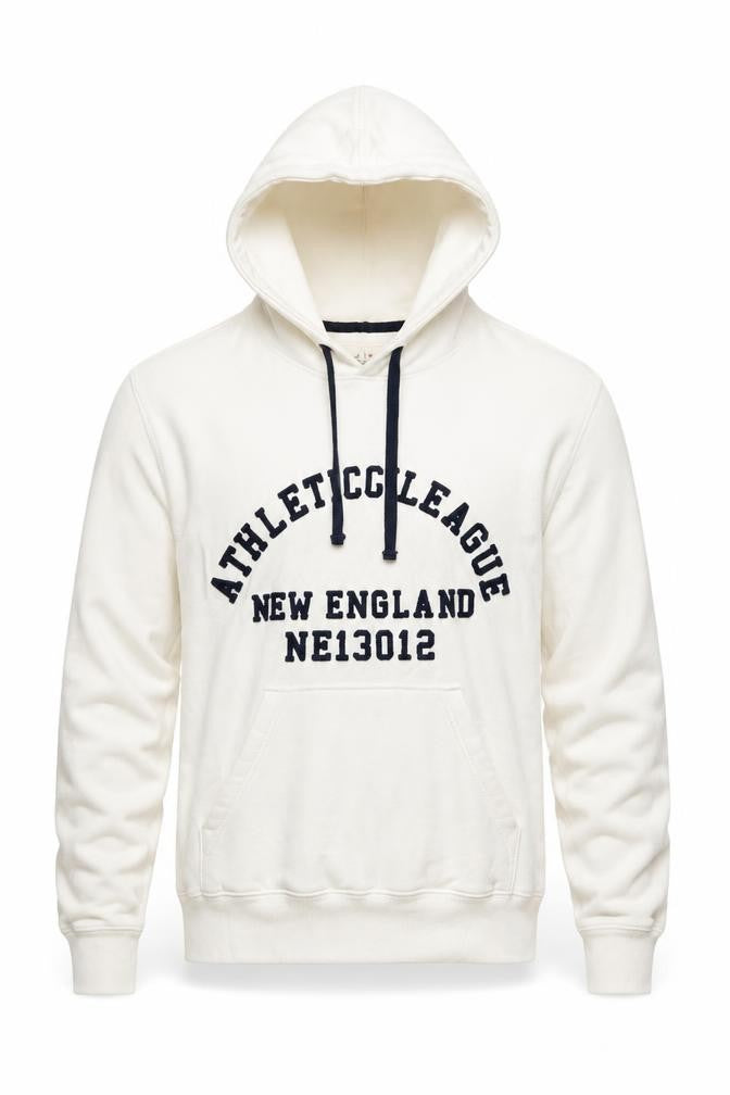 Marks and Spencer Blue Harbour Men's White Pullover Hoodie Size L