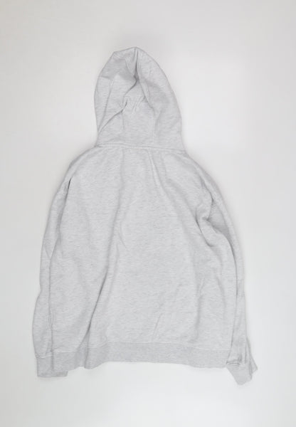 Disney Women Grey Stitch Hoodie XL Pullover Lined Sweatshirt