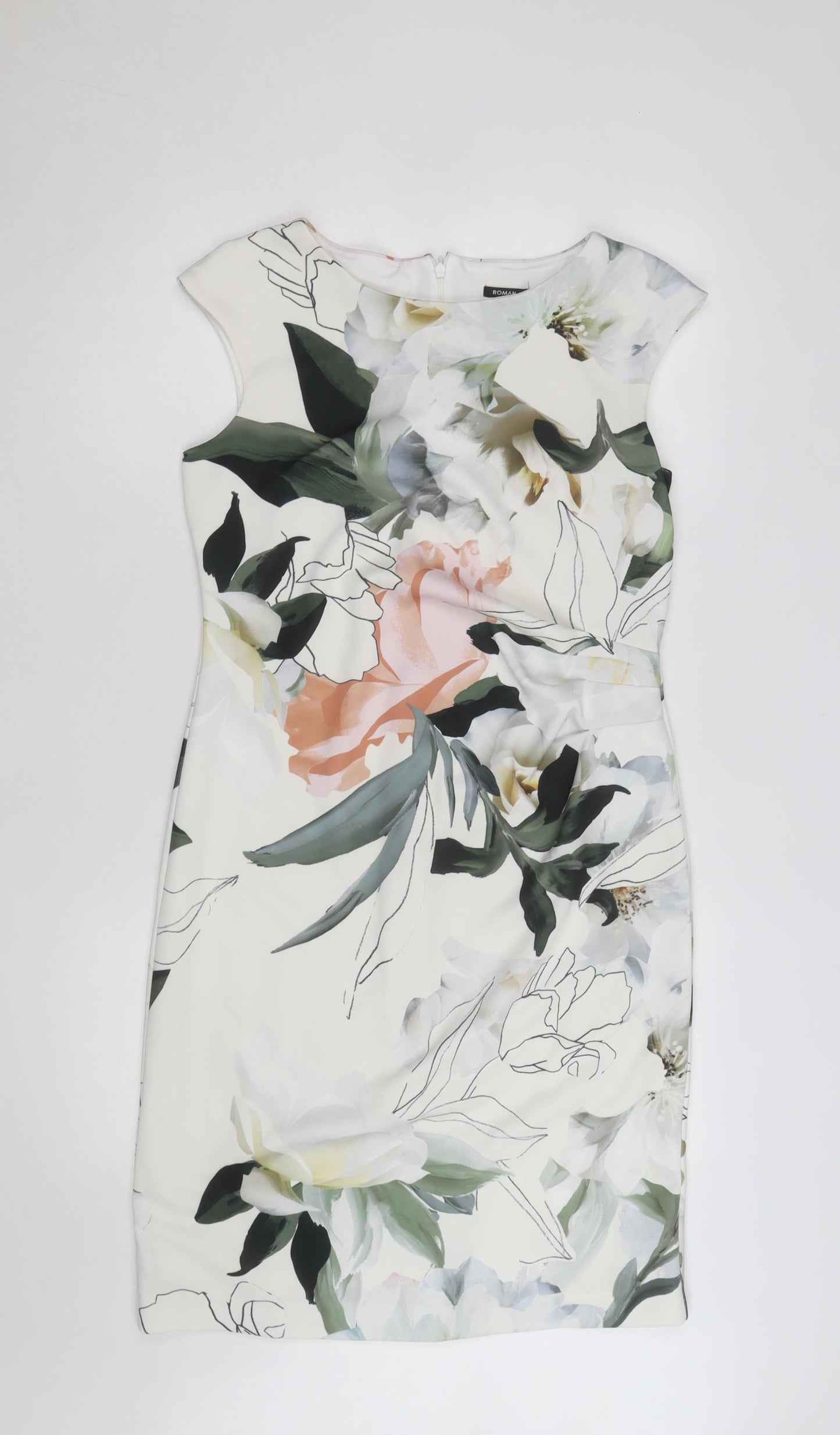 Roman Women’s Multicoloured Floral Sheath Dress Size 14
