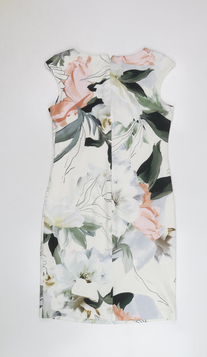 Roman Women’s Multicoloured Floral Sheath Dress Size 14
