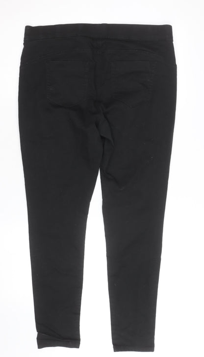 Denim & Co. Women's Black Jegging Trousers Size 18 Elastic Waist