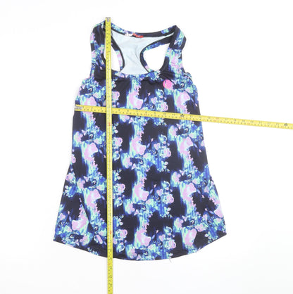 Elle Sport Womens Multicoloured Size 10 Racerback Tank Top