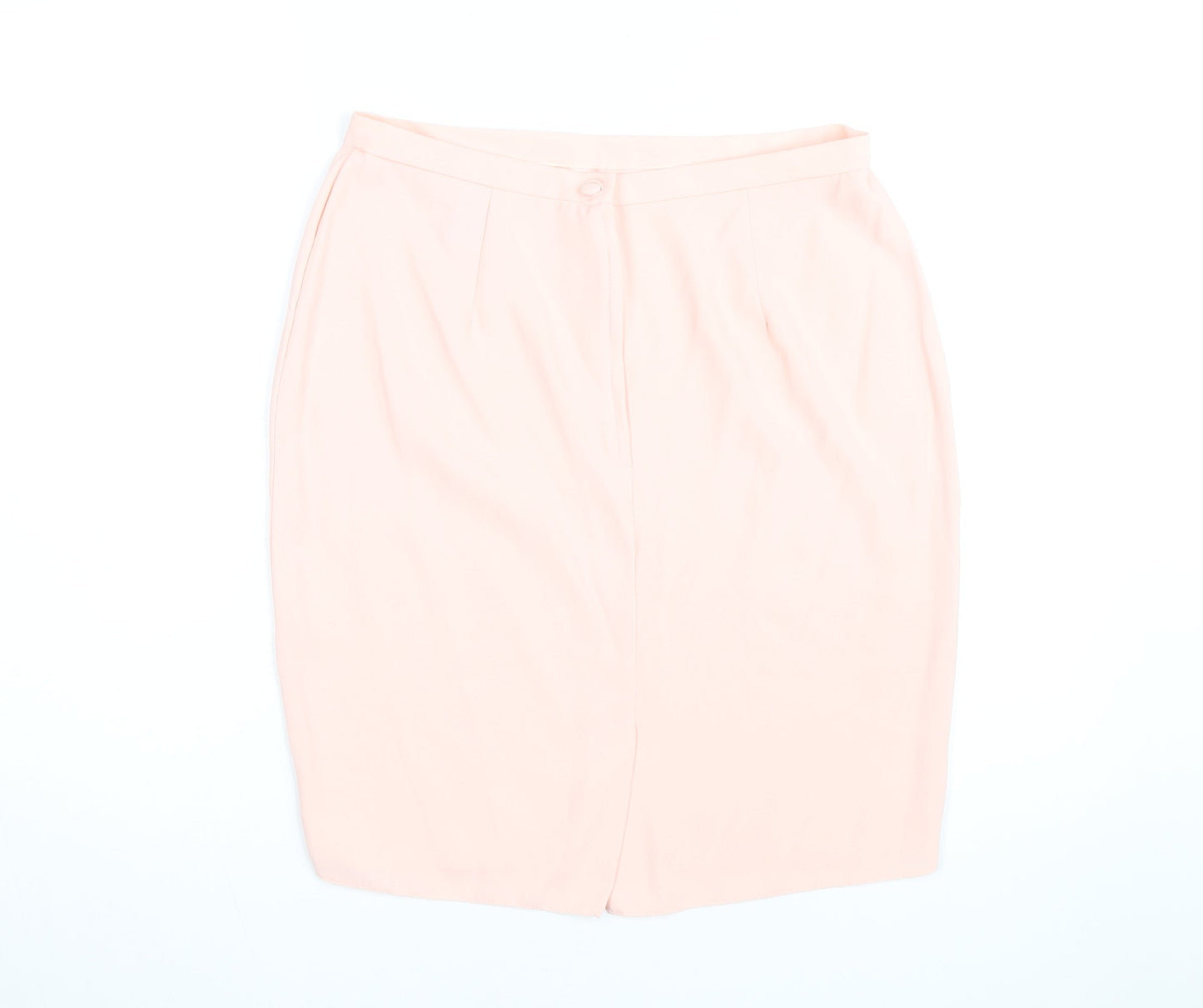 Classic Woman Pink Knee Length Pencil Skirt Size 16