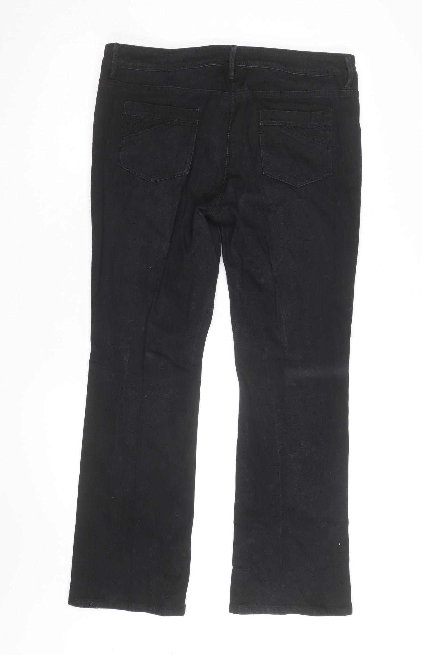 Wallis Women’s Black Stretch Straight Leg Jeans Size 16