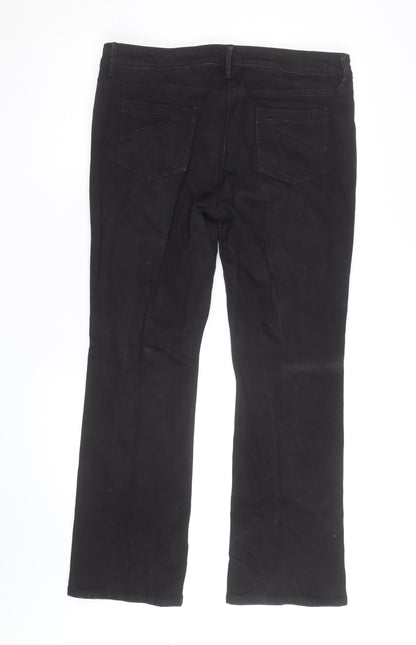 Wallis Women’s Black Stretch Straight Leg Jeans Size 16