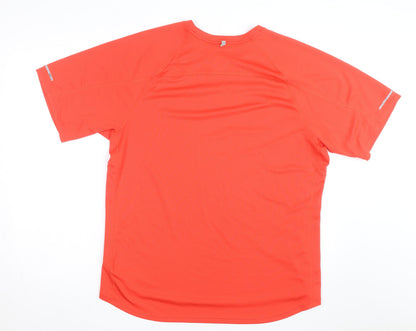Nike Men's Red XL Dri-Fit Running T-Shirt Breathable Activewear Top