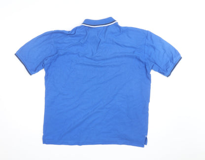 Slazenger Men's Blue Regular Fit Polo Shirt Size L