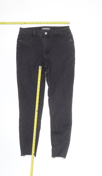 Denim Co. Women’s Black Skinny Jeans Size 12 Mid Rise Stretch