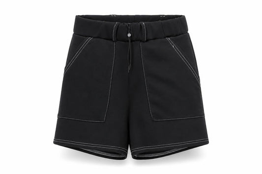 Missguided Women's Black Paperbag Belted Shorts Size 8