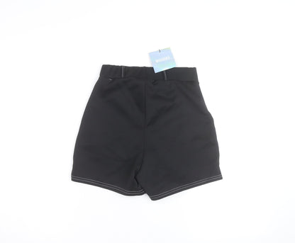 Missguided Women's Black Paperbag Belted Shorts Size 8
