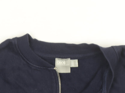 ASOS Men’s Blue Cotton Zip Basic Jacket Size S Regular Fit