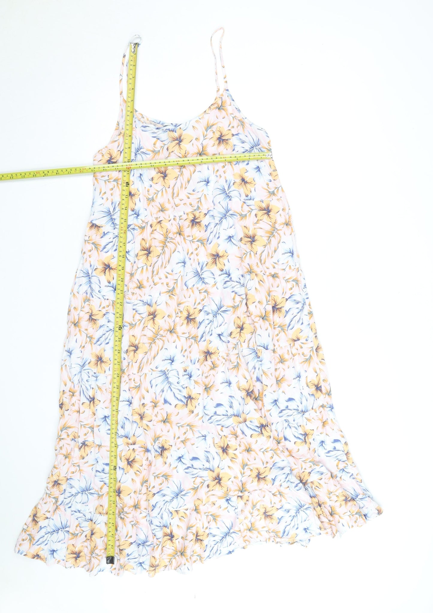 New Look Women’s Multicoloured Floral Midi Slip Dress Size 14