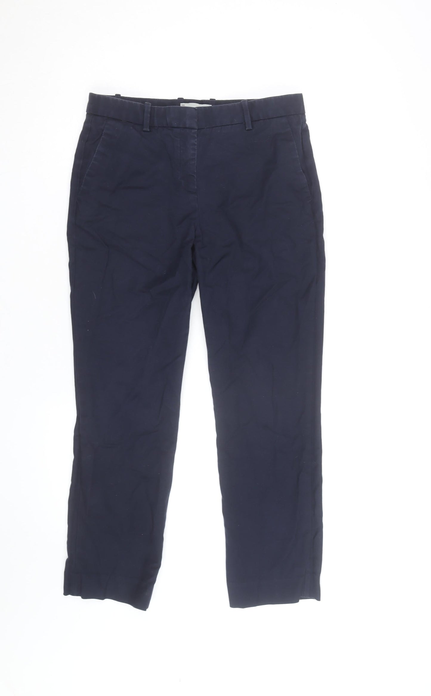 Gap Men's Blue Tailored Crop Cotton Stretch Trousers Slim Fit 4R