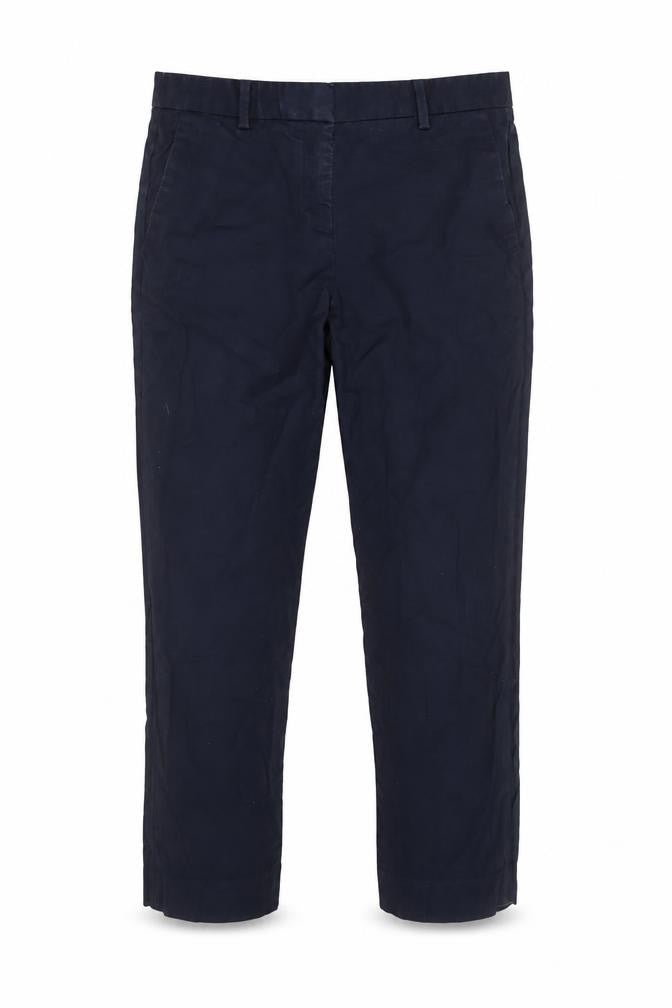 Gap Men's Blue Tailored Crop Cotton Stretch Trousers Slim Fit 4R