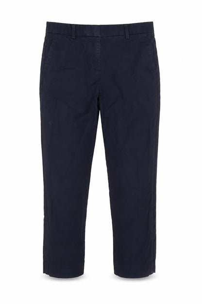 Gap Men's Blue Tailored Crop Cotton Stretch Trousers Slim Fit 4R