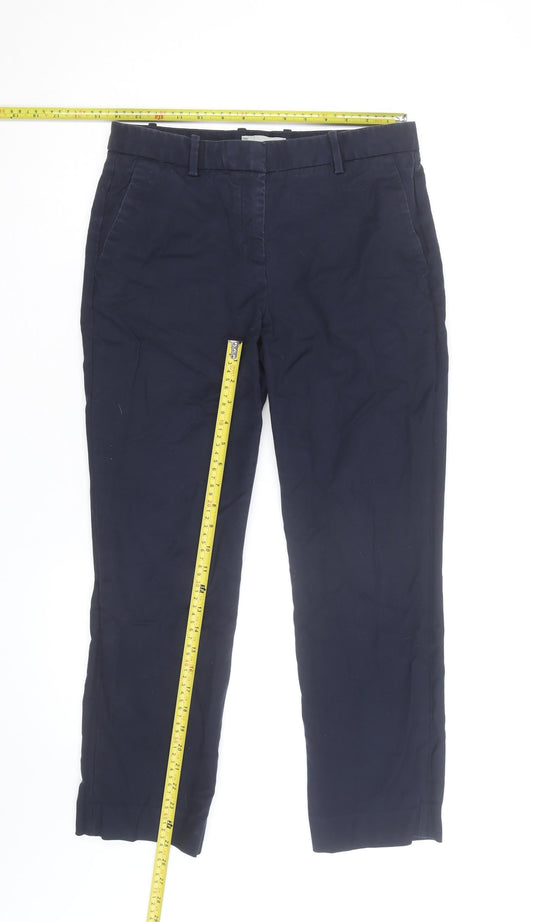 Gap Men's Blue Tailored Crop Cotton Stretch Trousers Slim Fit 4R