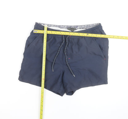 Burton Menswear London Navy Blue Swim Shorts Size S Men's Trunks
