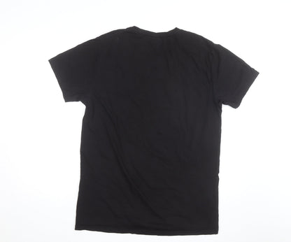 BK Elvis Men's Black 2XL Graphic Print Crew Neck T-Shirt