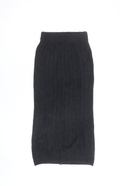 Pink Vanilla Women’s Black Knit Midi Pencil Skirt Size S-M