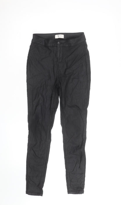Tu Woman Petite Black Skinny Trousers Size 6 Petite Stretch Fit