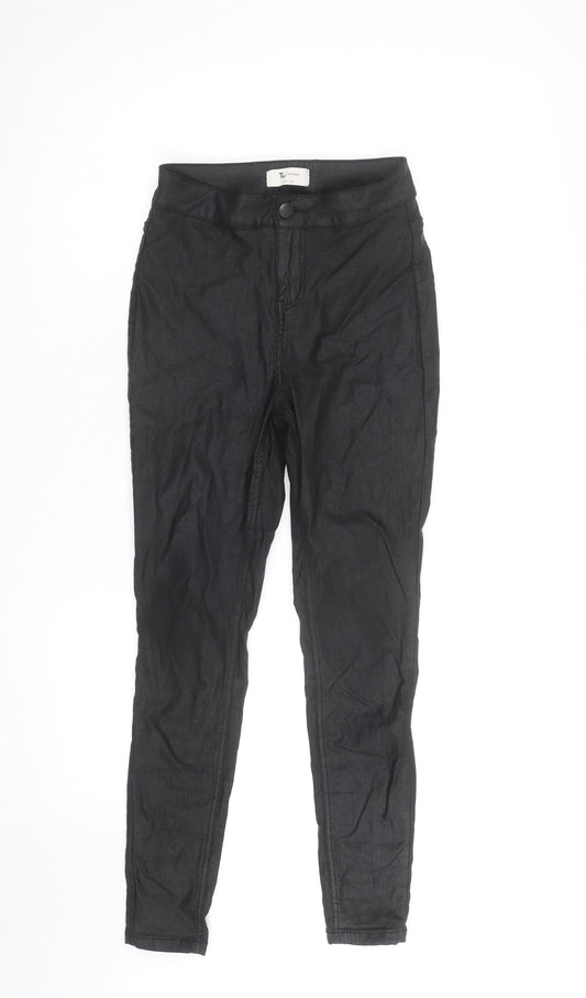 Tu Woman Petite Black Skinny Trousers Size 6 Petite Stretch Fit