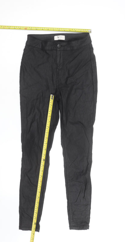 Tu Woman Petite Black Skinny Trousers Size 6 Petite Stretch Fit