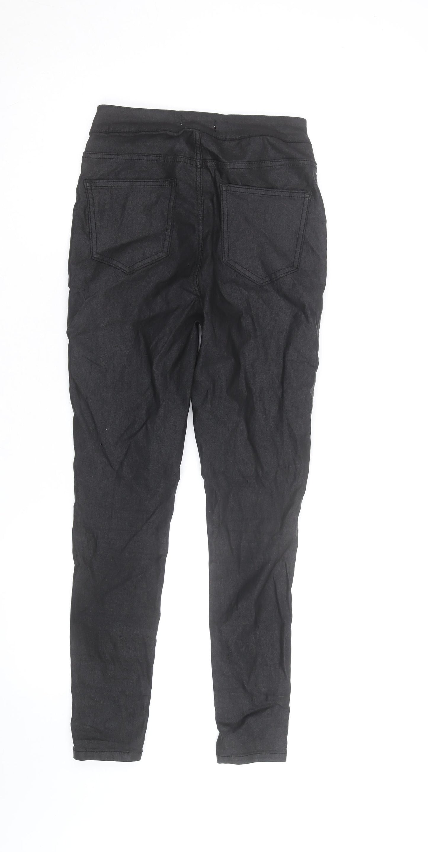 Tu Woman Petite Black Skinny Trousers Size 6 Petite Stretch Fit