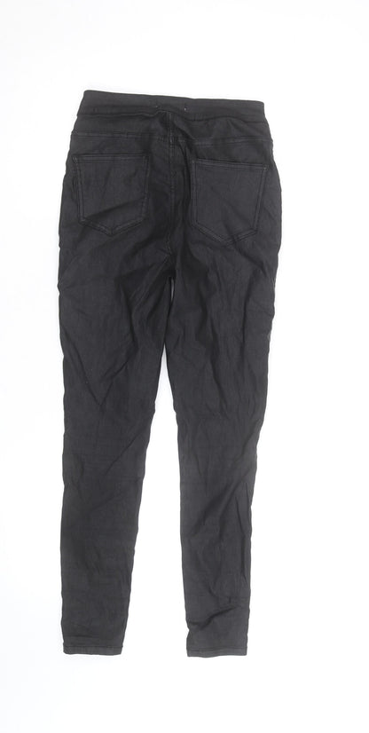 Tu Woman Petite Black Skinny Trousers Size 6 Petite Stretch Fit