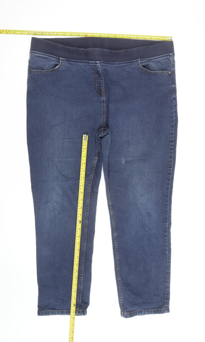 Maine New England Men's Blue Straight Fit Stretch Denim Jeans 18S