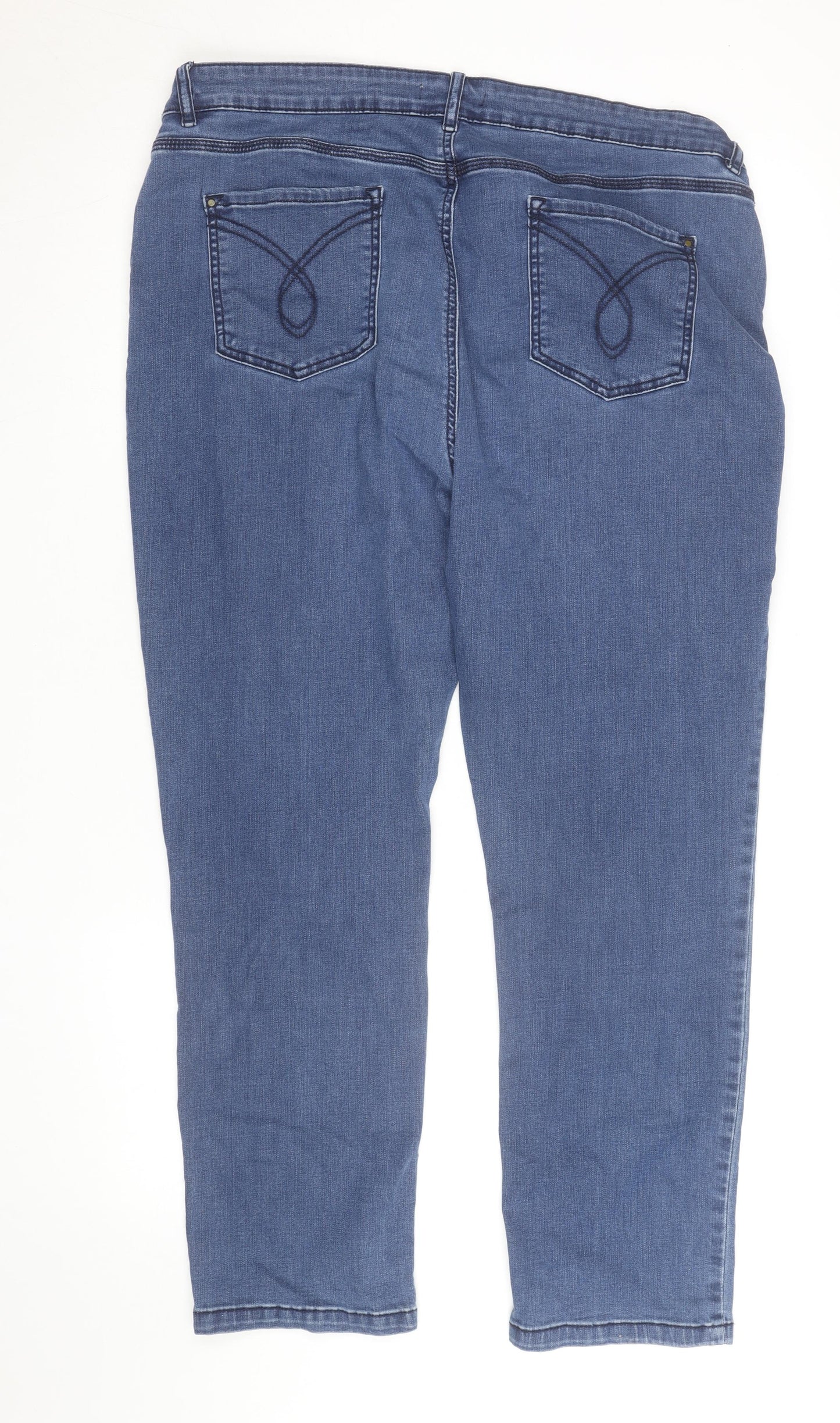 Marks and Spencer Women Blue Size 20 Classic Straight Jeans