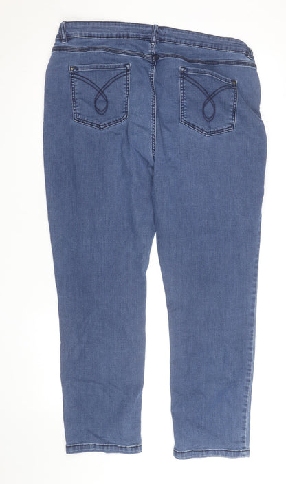 Marks and Spencer Women Blue Size 20 Classic Straight Jeans
