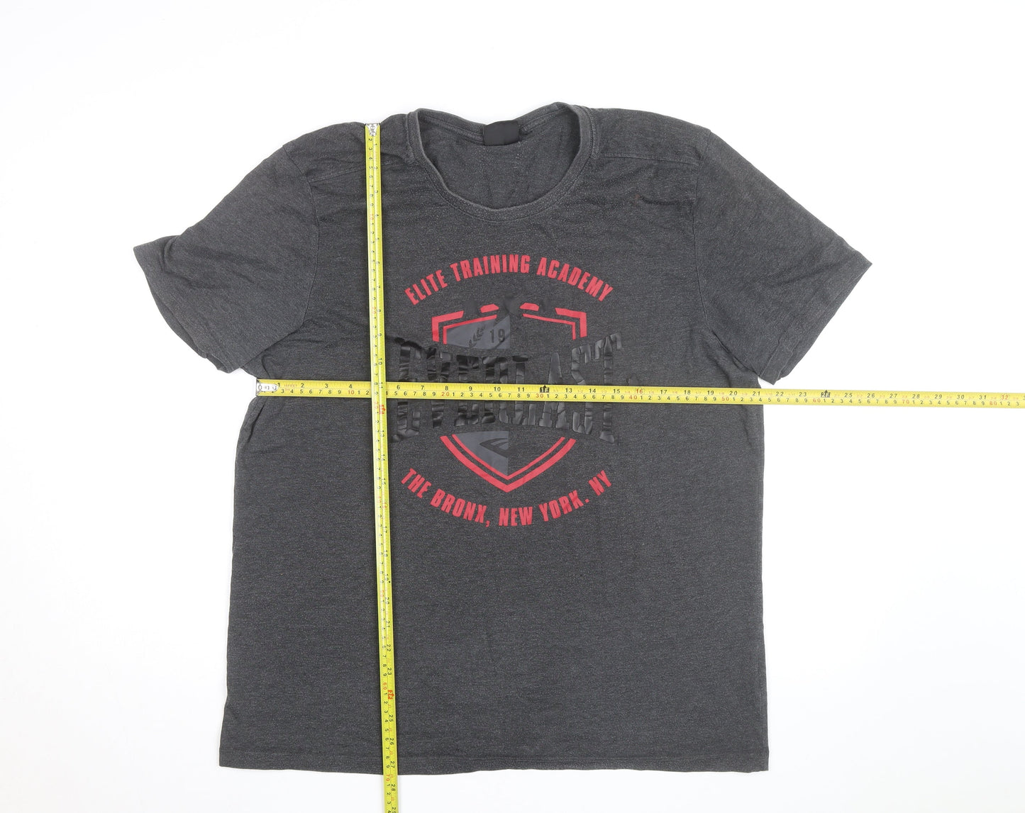 Everlast Men's Dark Grey Short Sleeve Graphic T-Shirt XL Athletic Style