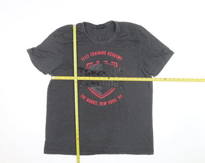 Everlast Men's Dark Grey Short Sleeve Graphic T-Shirt XL Athletic Style