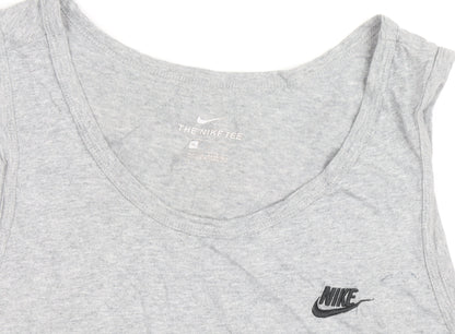 Nike Men's Grey XL Sleeveless Round Neck Logo Sports T-Shirt