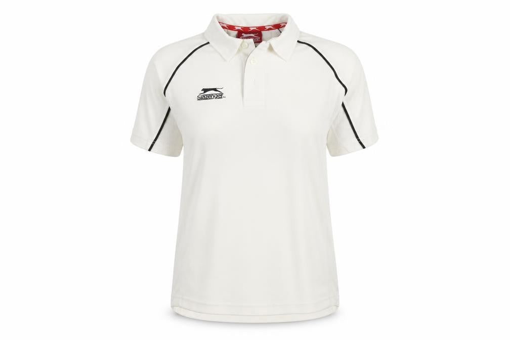 Slazenger Women's Ivory Polo Sports Top Size M Moisture Wicking