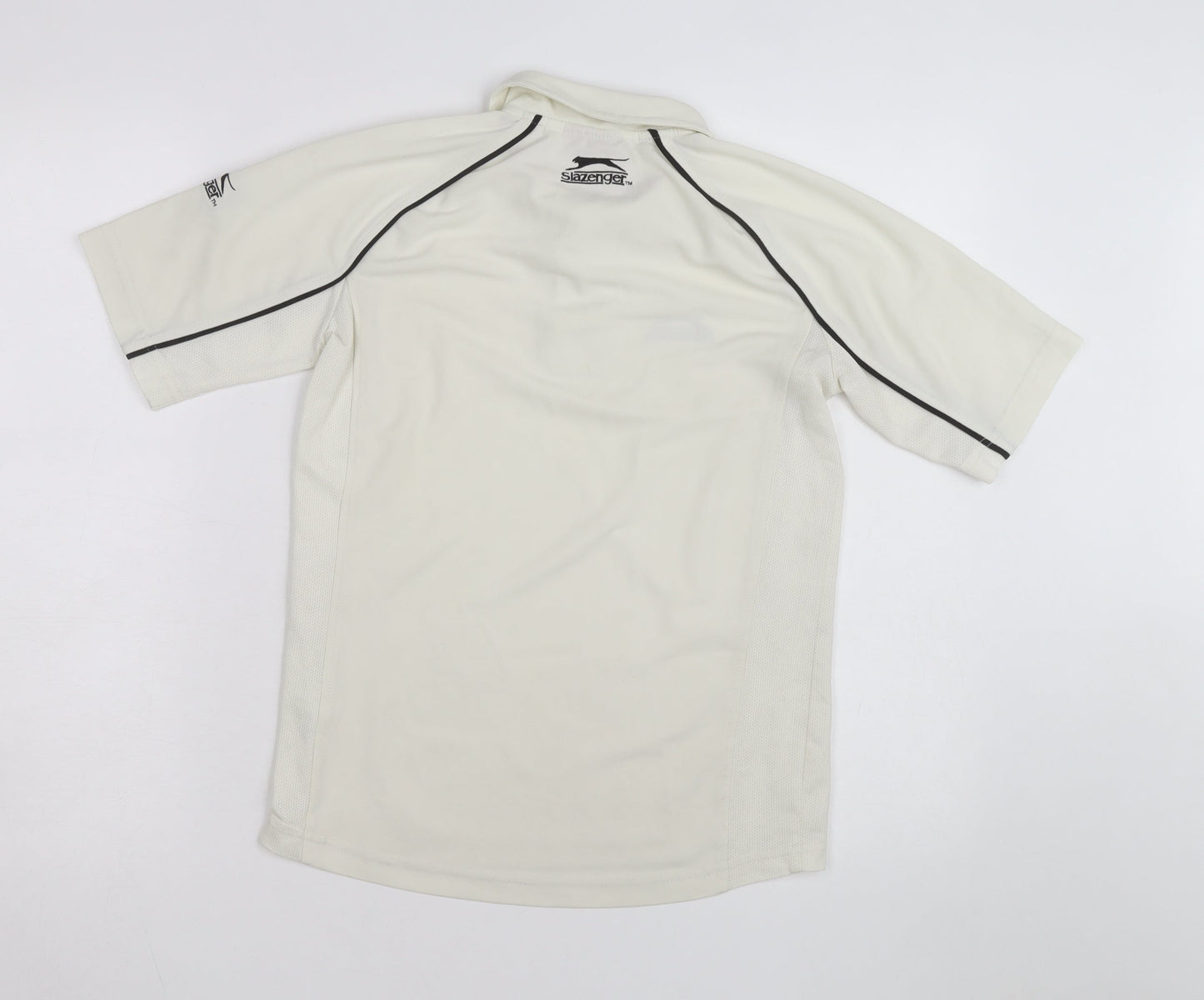 Slazenger Women's Ivory Polo Sports Top Size M Moisture Wicking