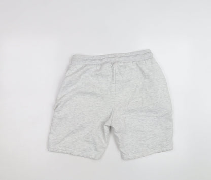 boohooMAN Men's Grey Sweat Shorts M Regular Fit Drawstring