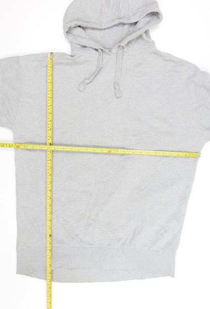 Golddigga Women’s Grey Pullover Hoodie UK 16 Cotton Blend Casual