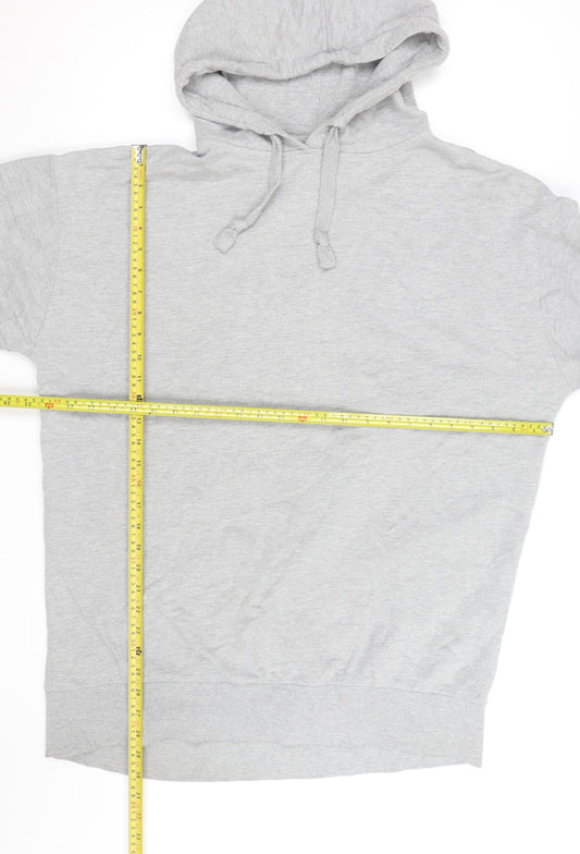 Golddigga Women’s Grey Pullover Hoodie UK 16 Cotton Blend Casual
