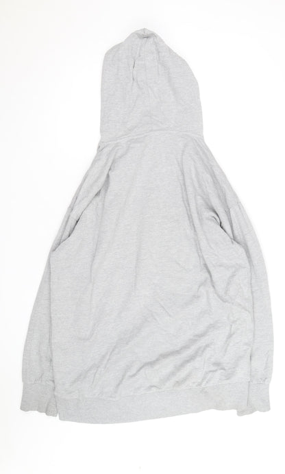 Golddigga Women’s Grey Pullover Hoodie UK 16 Cotton Blend Casual