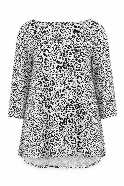 Marks & Spencer Women’s Black Leopard Print Shift Dress Size 8