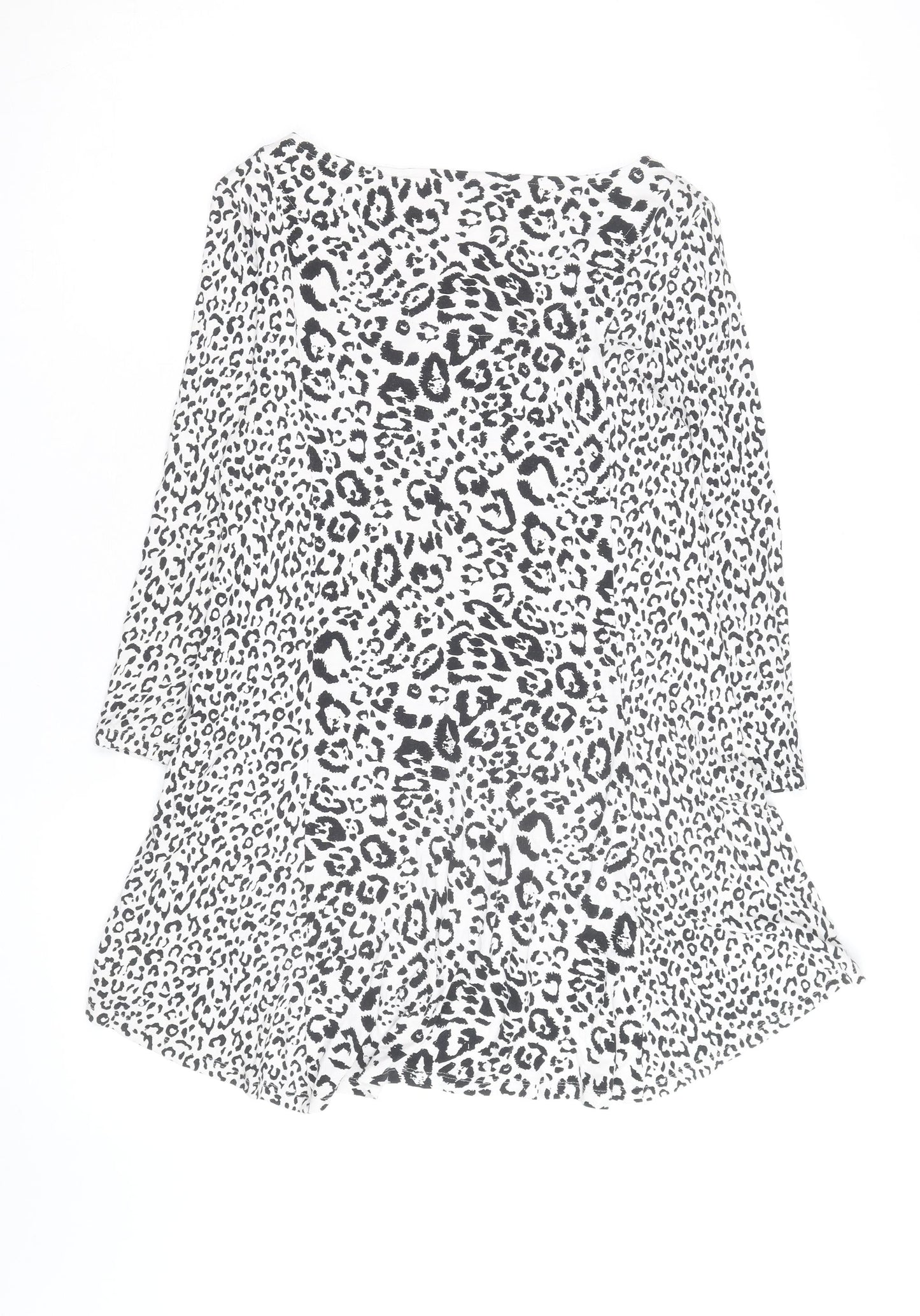 Marks and Spencer Women’s Black Leopard Print Shift Dress Size 8